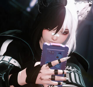 What's she looking at?
