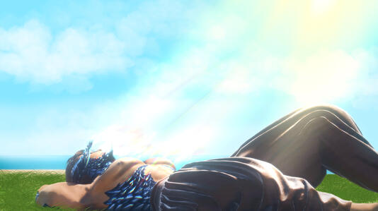 Enjoying the sun